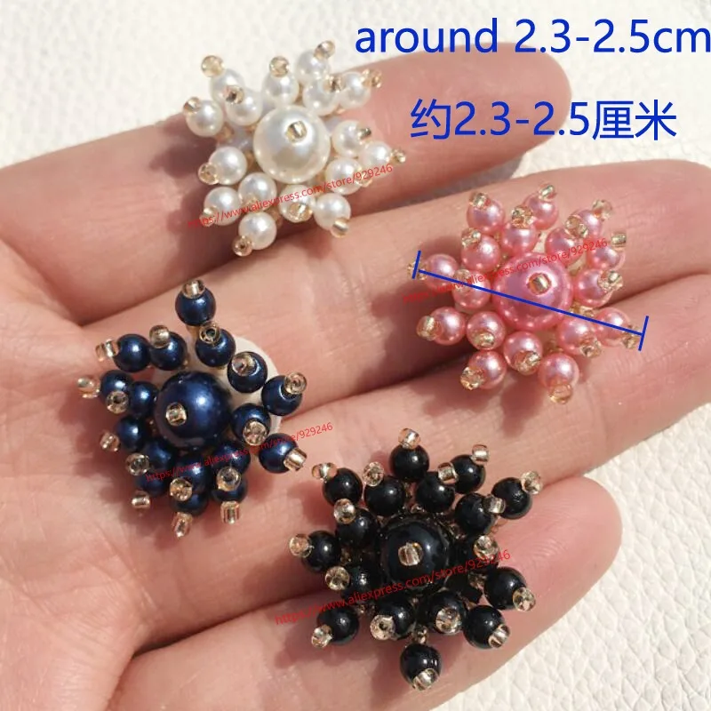 50pcs/lot wholesale small beaded pink flowers for hairdress ornaments sewing-on black white beads patch for sweaters DIY stuffs
50pcs/lot wholesale small beaded pink flowers for hairdress ornaments sewing-on black white beads patch for sweaters DIY stuffs