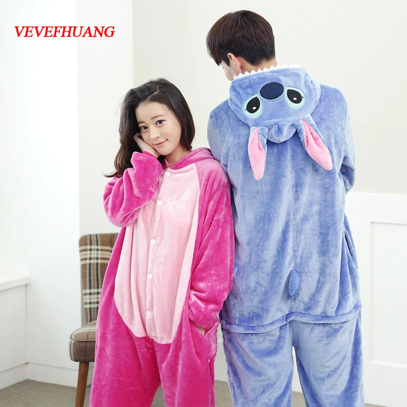 VEVEFHUANG Flannel Stitch Onesie Unisex Adult Blue And Pink Stitch Pajamas Cosplay Costume Animal Pyjamas For Man Women
VEVEFHUANG Flannel Stitch Onesie Unisex Adult Blue And Pink Stitch Pajamas Cosplay Costume Animal Pyjamas For Man Women
