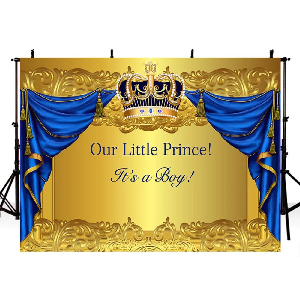 2019 Hot Baby Shower Photography Backdrops Prince Backdrop For Photography Gold Crown Backdrops Background For Photo Studio
2019 Hot Baby Shower Photography Backdrops Prince Backdrop For Photography Gold Crown Backdrops Background For Photo Studio