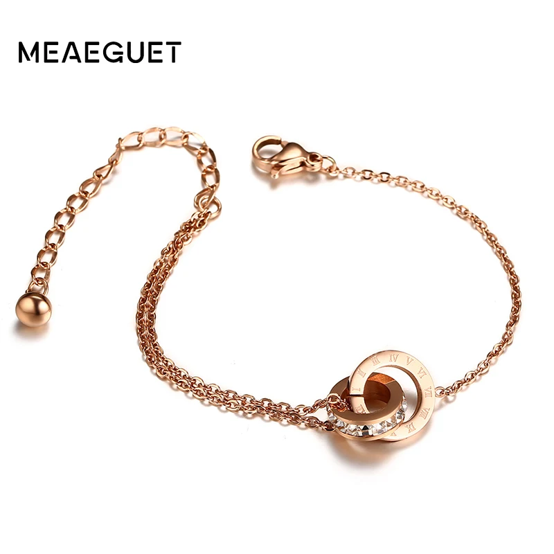 Meaeguet Double Layer Chain Link Cross Crystal Roman Number Bracelet For Women Elegant Adjustable Charm Bracelet Pulseira
Meaeguet Double Layer Chain Link Cross Crystal Roman Number Bracelet For Women Elegant Adjustable Charm Bracelet Pulseira