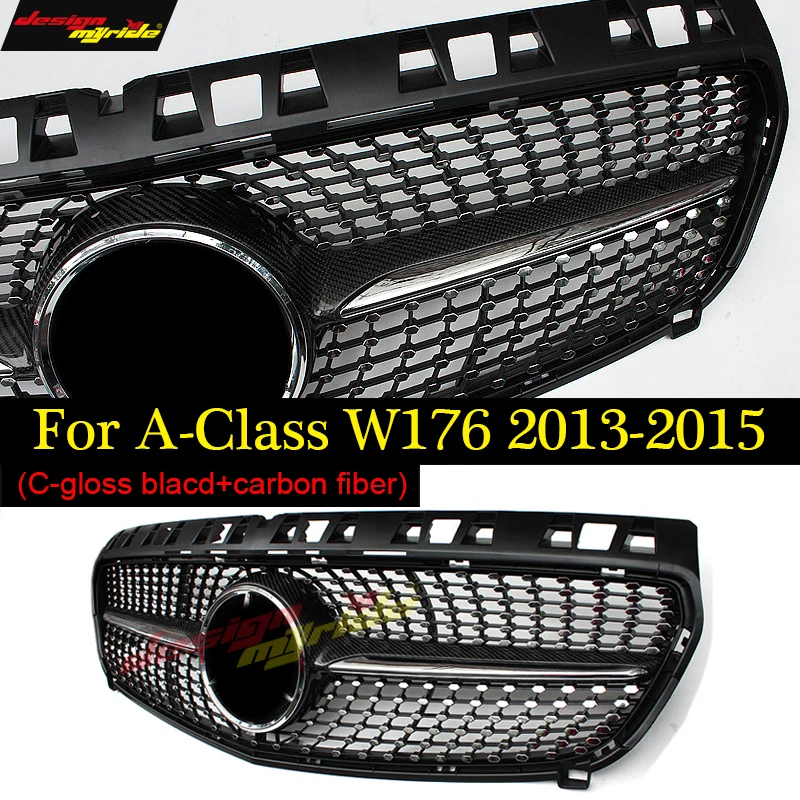 A-Class W176 Diamond Grille For Mercedes Benz A180 A200 A250 Grill Grilles Carbon Without Emblem Badge ABS Replacement 2013-15
A-Class W176 Diamond Grille For Mercedes Benz A180 A200 A250 Grill Grilles Carbon Without Emblem Badge ABS Replacement 2013-15