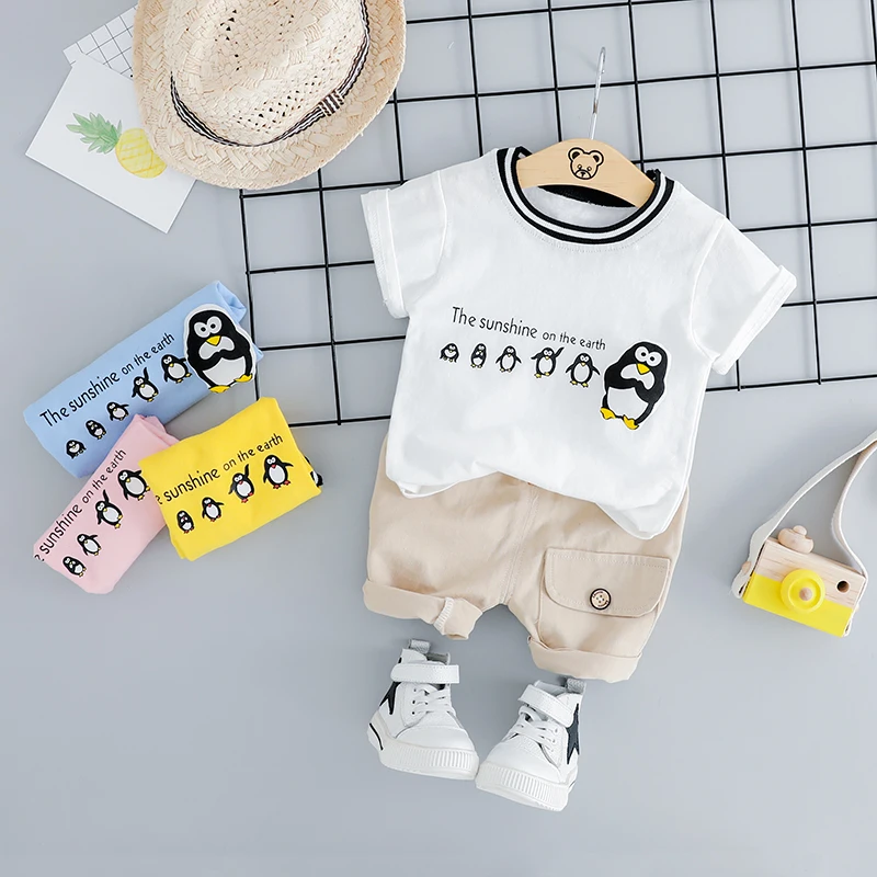 2019 Summer Baby Boys Short Clothing Sets Infant Toddler Clothes Suits Casual Penguin T Shirt Shorts Kids Children Casual Suit
2019 Summer Baby Boys Short Clothing Sets Infant Toddler Clothes Suits Casual Penguin T Shirt Shorts Kids Children Casual Suit