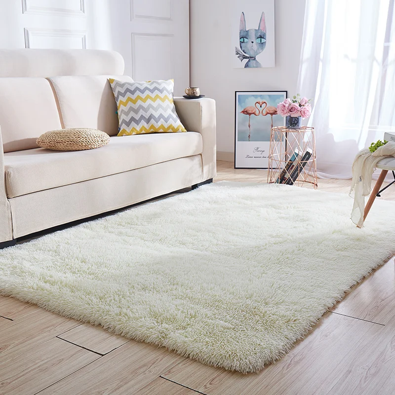 Bedroom bedside carpet living room coffee table sofa floor mat solid color plush Thickened washed silk hair non-slip blanket
Bedroom bedside carpet living room coffee table sofa floor mat solid color plush Thickened washed silk hair non-slip blanket