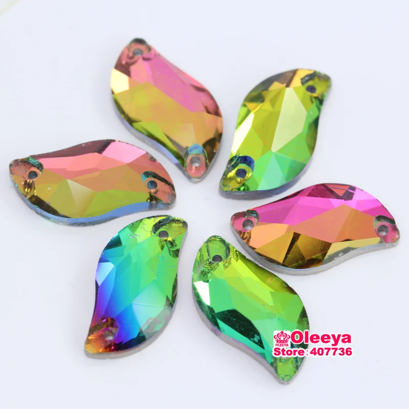 S Leaf shape Rainbow Sew On Rhinestones Flat Back Rhinestone Buttons Glass Crystal Beads Sew-On Stone Y1738
S Leaf shape Rainbow Sew On Rhinestones Flat Back Rhinestone Buttons Glass Crystal Beads Sew-On Stone Y1738