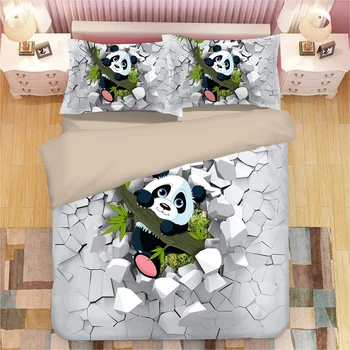 3D Bedding Set Panda Print Duvet cover set lifelike bedclothes with pillowcase home Textiles single double king quilt cover sets
3D Bedding Set Panda Print Duvet cover set lifelike bedclothes with pillowcase home Textiles single double king quilt cover sets