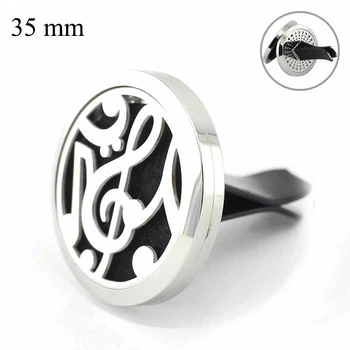 35mm New Design Stainless Steel music symbol lovely car essential oil aroma diffuser perfume locket vent clip
35mm New Design Stainless Steel music symbol lovely car essential oil aroma diffuser perfume locket vent clip