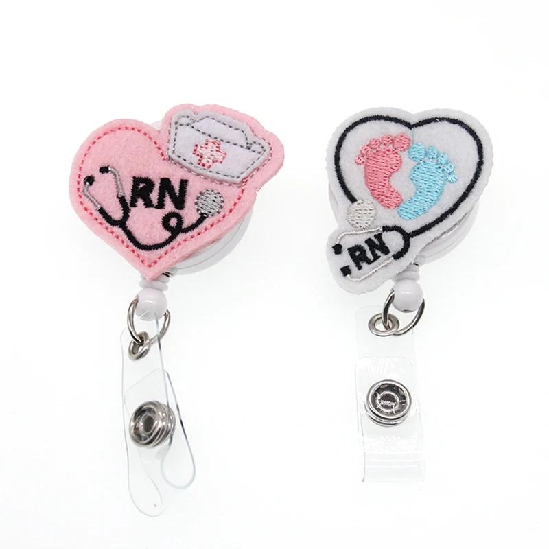 20pcs/lot CUTE baby footprint Stethoscope RN nurse medical Retractable nurse id badge holder/reel clip
20pcs/lot CUTE baby footprint Stethoscope RN nurse medical Retractable nurse id badge holder/reel clip