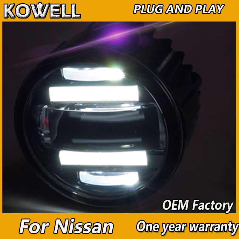 KOWELL Car Styling Fog Lamp for Nissan Tiida X-GFAR NV200 Sylphy X-TRAIL LED Fog Light LED DRL2 function model
KOWELL Car Styling Fog Lamp for Nissan Tiida X-GFAR NV200 Sylphy X-TRAIL LED Fog Light LED DRL2 function model