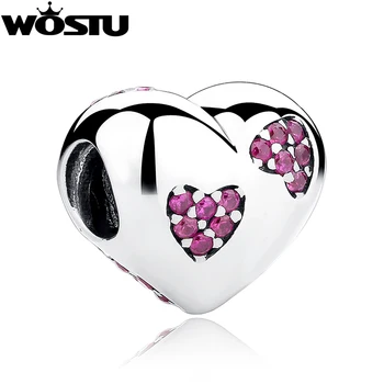 100% 925 Sterling Silver Heart Love Charm Beads With Pink CZ Fit Original wst Bracelet Bangle Authentic DIY Jewelry Gift
100% 925 Sterling Silver Heart Love Charm Beads With Pink CZ Fit Original wst Bracelet Bangle Authentic DIY Jewelry Gift