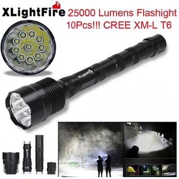 2018 XLightFire 25000 Lumens 10x CREE XML T6 5 Mode 18650 Super Bright LED Flashlight Safety & Survival Z1027
2018 XLightFire 25000 Lumens 10x CREE XML T6 5 Mode 18650 Super Bright LED Flashlight Safety & Survival Z1027