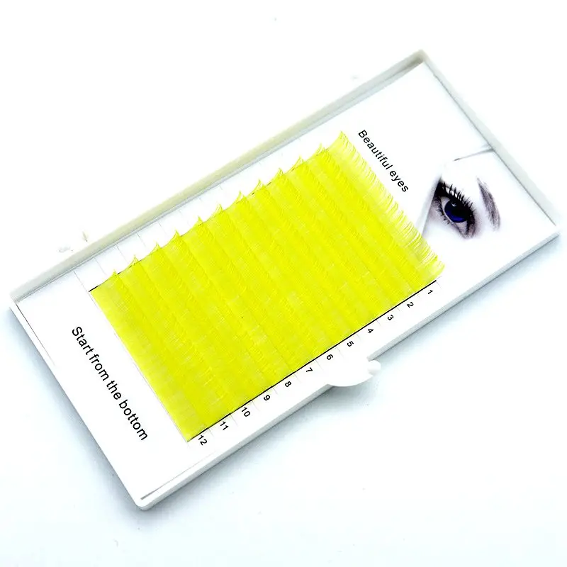 HBZGTLAD New C/D curl 0.07 0.1mm 8/13mm false lashes yellow eyelash individual colored lashes Faux volume eyelash extensions
HBZGTLAD New C/D curl 0.07 0.1mm 8/13mm false lashes yellow eyelash individual colored lashes Faux volume eyelash extensions
