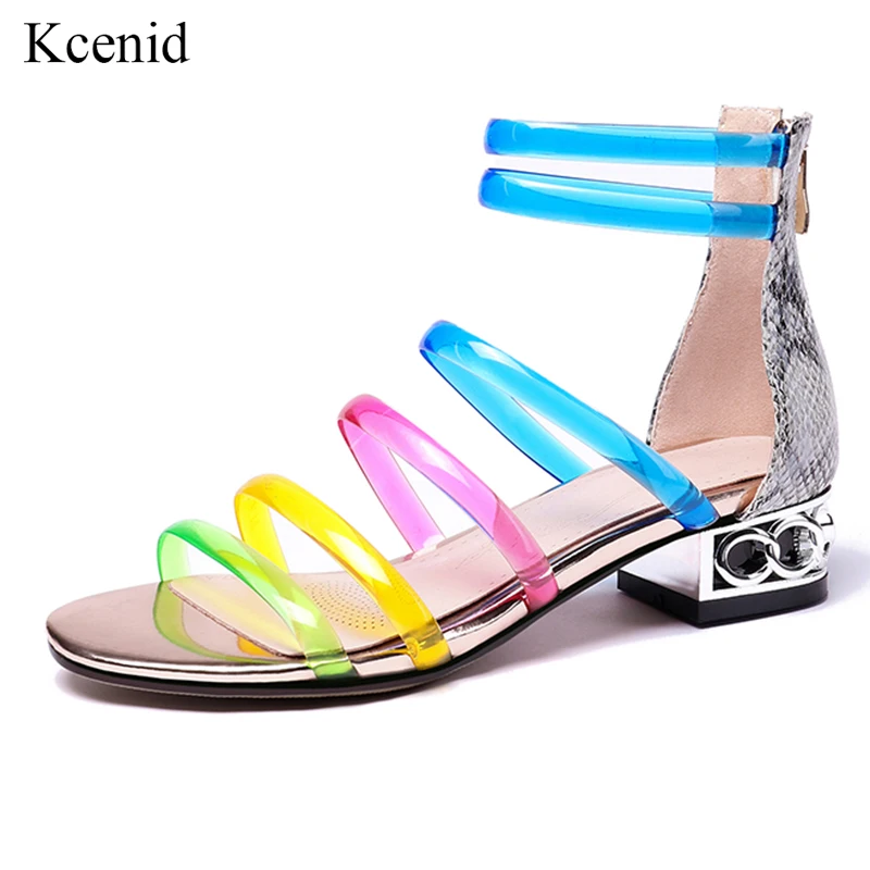 Kcenid Fashion colorful transparent PVC narrow band gladiator sandals women open toe low heels summer ladies shoes big size 45
Kcenid Fashion colorful transparent PVC narrow band gladiator sandals women open toe low heels summer ladies shoes big size 45