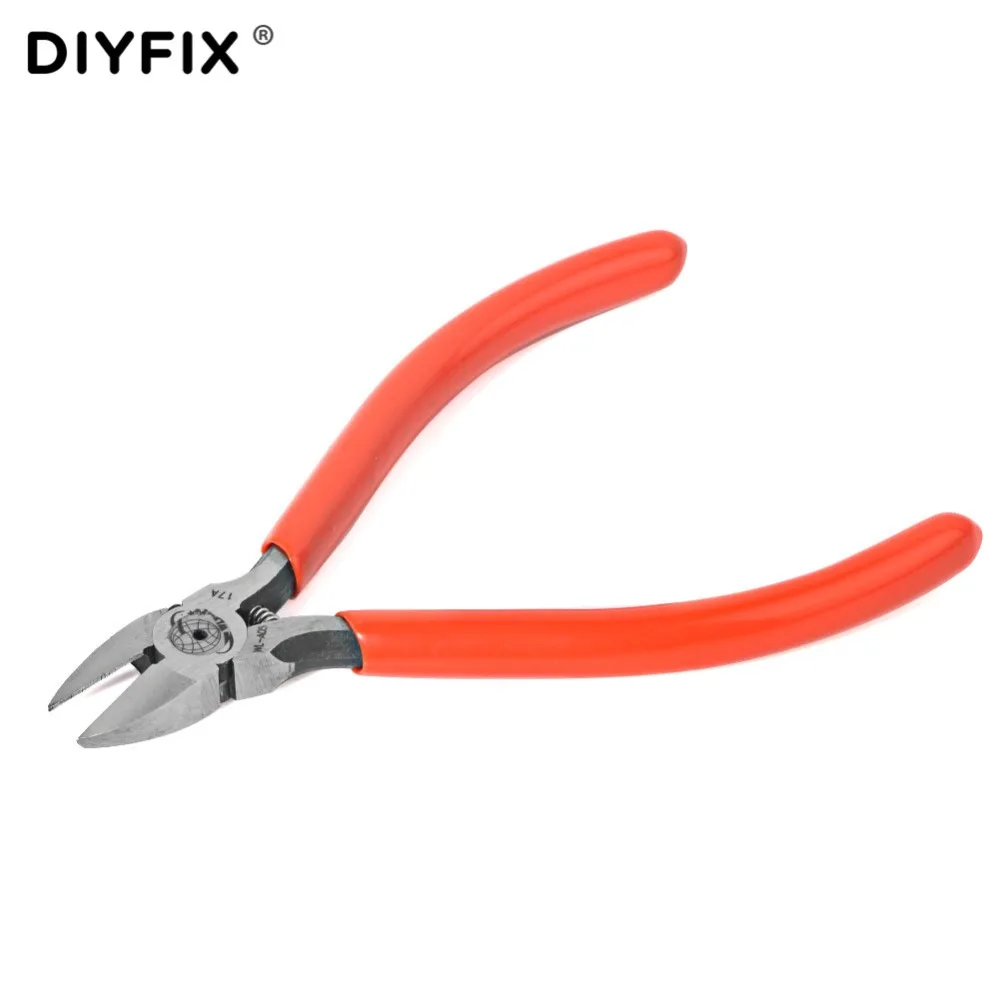 DIYFIX Diagonal Pliers 121 mm Carbon Steel Electrical Wire Cable Cutters Cutting Side Snips Flush Pliers Nipper Hand Tools
DIYFIX Diagonal Pliers 121 mm Carbon Steel Electrical Wire Cable Cutters Cutting Side Snips Flush Pliers Nipper Hand Tools