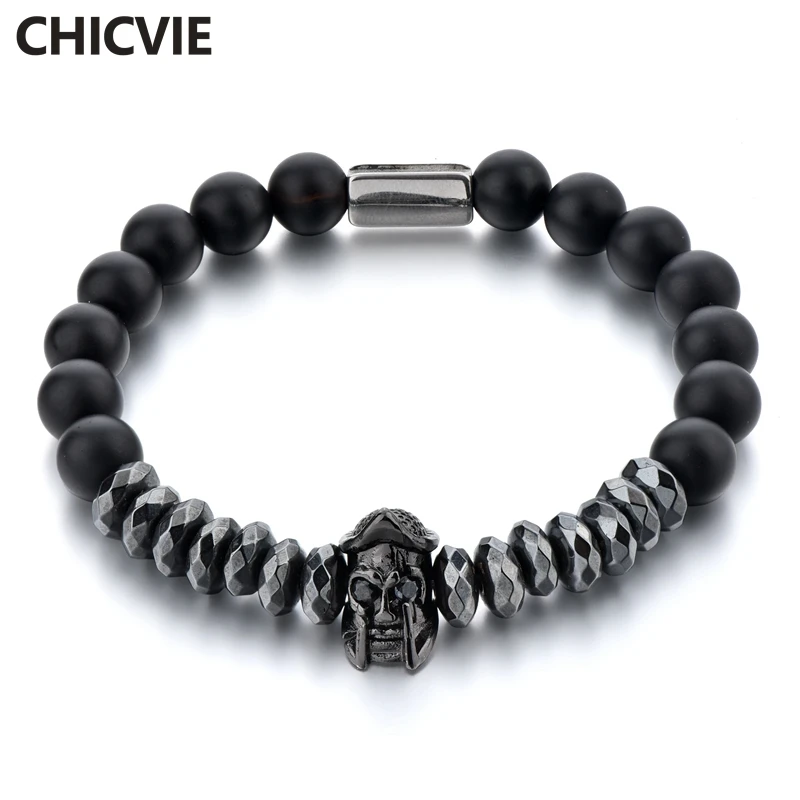 CHICVIE Black Soldaat Helm Men Natural Stone Charms Bracelets & Bangles Bead For Women Jewelry Making custom Bracelet SBR180076
CHICVIE Black Soldaat Helm Men Natural Stone Charms Bracelets & Bangles Bead For Women Jewelry Making custom Bracelet SBR180076