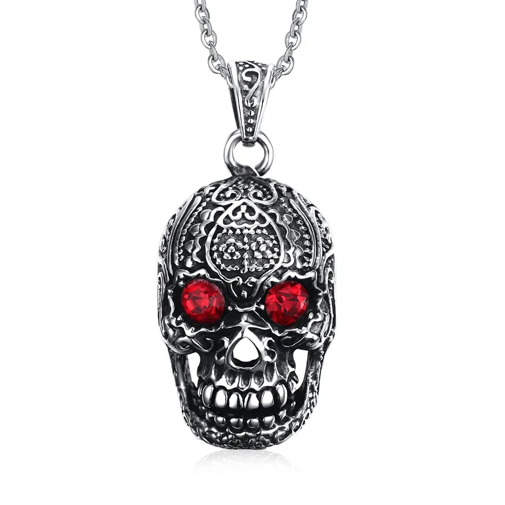 Kolye Chrysocolla Men's Punk Stely Stainless Steel Large Sugar Skull Pendant Necklace For Man With 50cm Chain Pn-554
Kolye Chrysocolla Men's Punk Stely Stainless Steel Large Sugar Skull Pendant Necklace For Man With 50cm Chain Pn-554