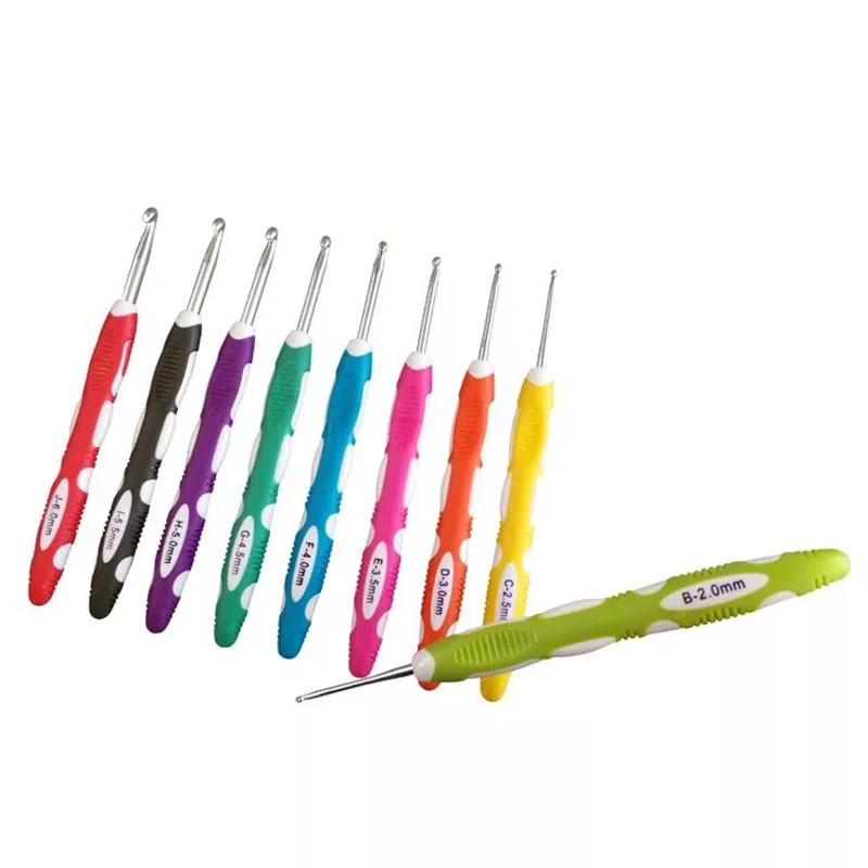 9pcs 2.0-6.0mm Mix color Crochet Hooks Plastic Aluminum Croch Knitting Needles with for DIY Craft Tools Yarn Weave Craft
9pcs 2.0-6.0mm Mix color Crochet Hooks Plastic Aluminum Croch Knitting Needles with for DIY Craft Tools Yarn Weave Craft