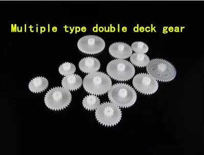 Double gear plastic gear 0.5 modulus reduction gear rack drive DIY model toy parts more specifications
Double gear plastic gear 0.5 modulus reduction gear rack drive DIY model toy parts more specifications