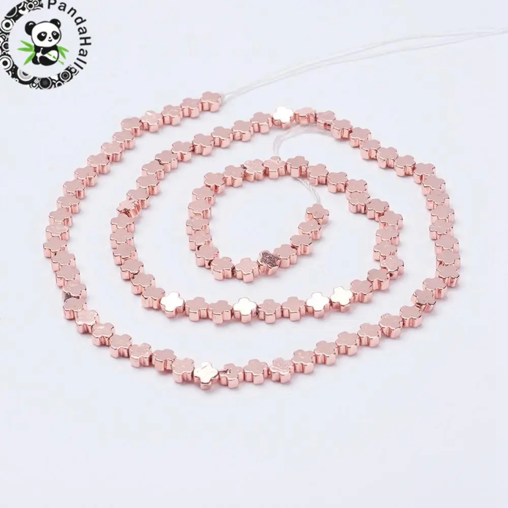 3 Strands Electroplate Non-Magnetic Synthetic Hematite Beads Strands, Greek Cross, Rose Gold Color
3 Strands Electroplate Non-Magnetic Synthetic Hematite Beads Strands, Greek Cross, Rose Gold Color