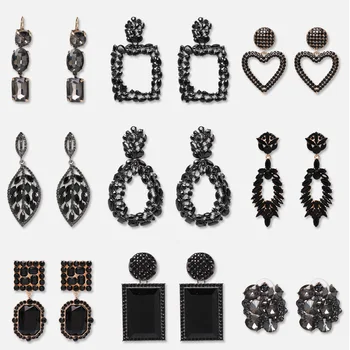 Wholesale JUJIA Fashion Black Crystal Dangle Earrings For Women Elegant Wedding Long Drop Earring New Design Bohemian Jewelry
Wholesale JUJIA Fashion Black Crystal Dangle Earrings For Women Elegant Wedding Long Drop Earring New Design Bohemian Jewelry