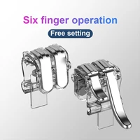 For Pubg Game Trigger Cell Phone Mobile Pubg Controller Fire Button Gamepad L1R1 Aim Key Joystick for iphone Android image