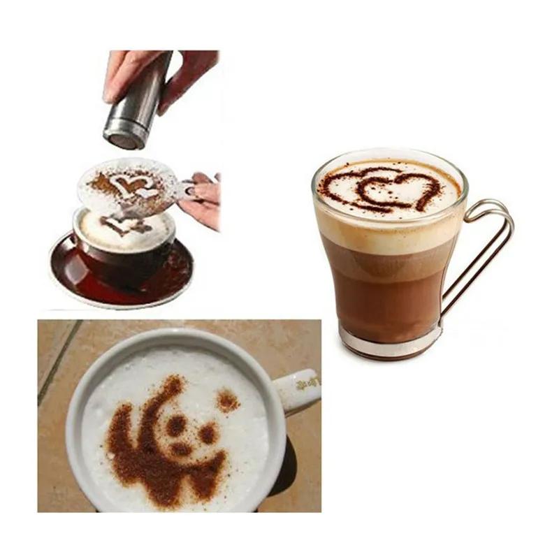 16 Pcs plastic flower stencil fancy coffee printing model coffee milk foam spray template
16 Pcs plastic flower stencil fancy coffee printing model coffee milk foam spray template