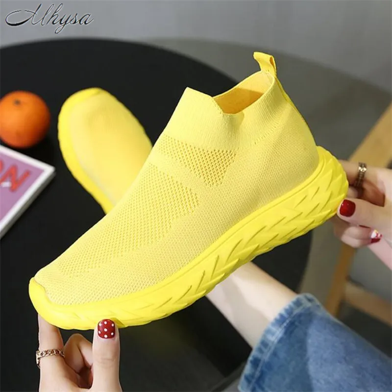 Mhysa 2019 Women Sneakers Female Knitted Vulcanized Shoes Casual Slip On Flat Shoe Mesh Trainers Soft Walking Footwear T1101
Mhysa 2019 Women Sneakers Female Knitted Vulcanized Shoes Casual Slip On Flat Shoe Mesh Trainers Soft Walking Footwear T1101