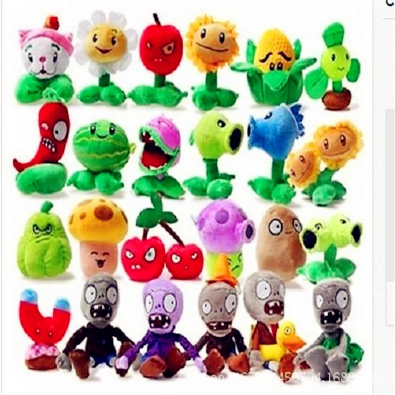 Забавные плюшевые игрушки Растения против Зомби 13 20 см 1 шт. 27 видов|Мягкие
