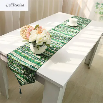 Free Shipping Green National Style Table Runner Linen Cotton Table Covers Corridore Della Tabella Chemin De Table With Tassel
Free Shipping Green National Style Table Runner Linen Cotton Table Covers Corridore Della Tabella Chemin De Table With Tassel
