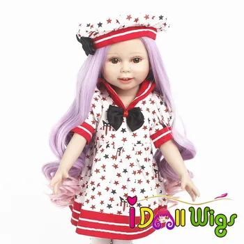 New Arrival! Dolls Wavy Curly Hair Wig Purple at Top Pink Underneath for 18 inch American Doll
New Arrival! Dolls Wavy Curly Hair Wig Purple at Top Pink Underneath for 18 inch American Doll