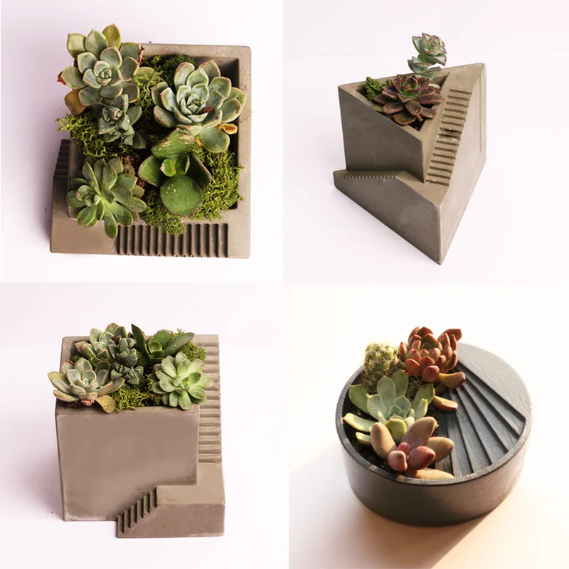 Succulent concrete flower pot mold silicone mold cement flower pot mold gypsum staircase building model flowerpot mold
Succulent concrete flower pot mold silicone mold cement flower pot mold gypsum staircase building model flowerpot mold