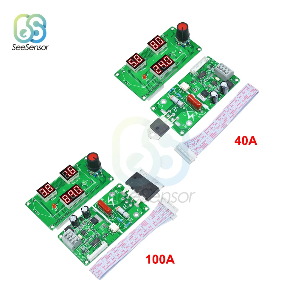 40A 100A LED Digital Single Pulse Encoder Spot Welder Welding Machine Transformer Controller Board Module DIY Battery Welding
40A 100A LED Digital Single Pulse Encoder Spot Welder Welding Machine Transformer Controller Board Module DIY Battery Welding