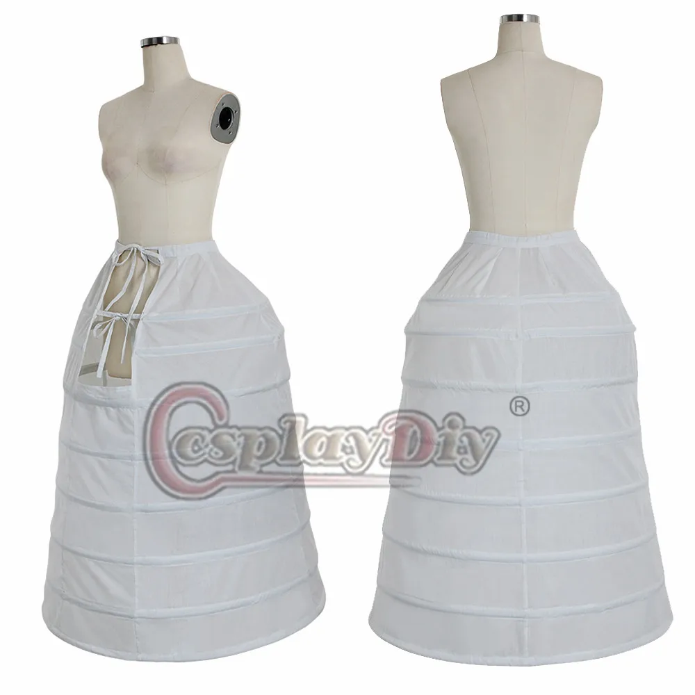 

Cosplaydiy Medieval Women Crinoline Victorian Ball Gown Underskirt Retro Bustle Dome Cage Skirt Hoop Petticoat L320