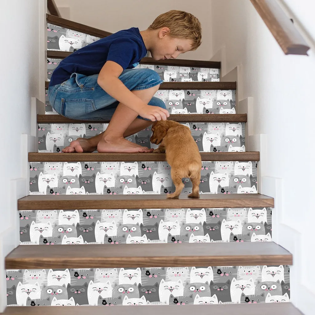 DIY 3D Stairway Stickers Cute Cartoon Cat Simulation Stairs Stickers Fall Floor Wall Decor Decals Sticker Decoration For Home
DIY 3D Stairway Stickers Cute Cartoon Cat Simulation Stairs Stickers Fall Floor Wall Decor Decals Sticker Decoration For Home
