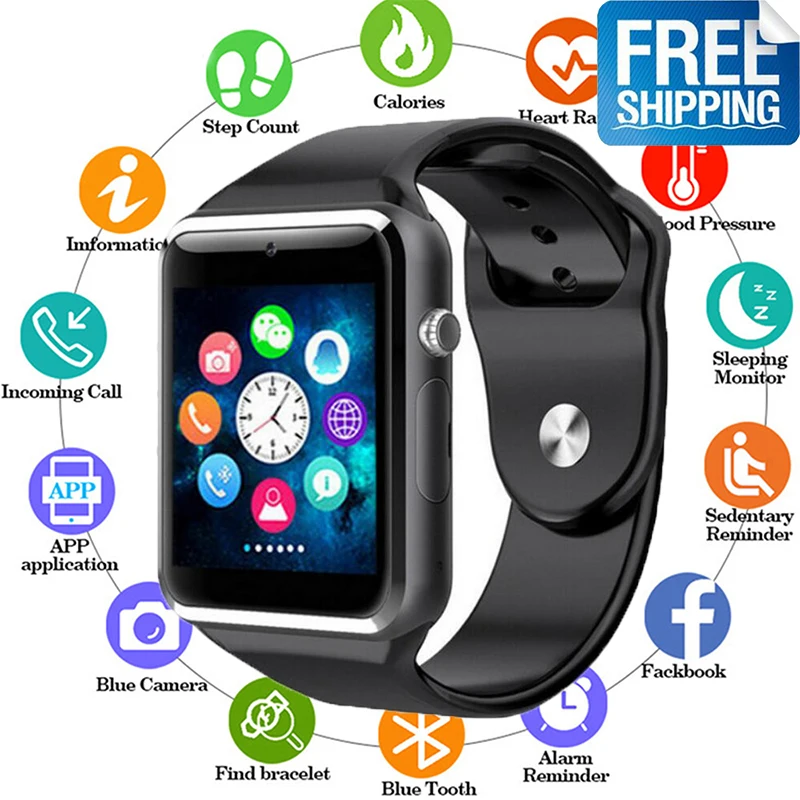 WristWatch A1 Bluetooth Smart Watch Sport Pedometer With SIM Camera Smartwatch For Android Smartphone Russia T15 good than DZ09
WristWatch A1 Bluetooth Smart Watch Sport Pedometer With SIM Camera Smartwatch For Android Smartphone Russia T15 good than DZ09