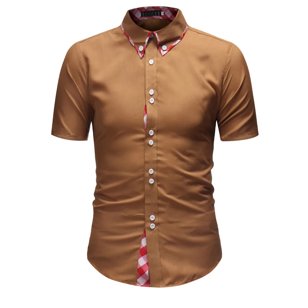 2019 Up-to-date Clothing Instyle Men Shirt Fashion Solid Color Male Casual Short Sleeve Shirt Stylische und bequeme Herrenmode
2019 Up-to-date Clothing Instyle Men Shirt Fashion Solid Color Male Casual Short Sleeve Shirt Stylische und bequeme Herrenmode