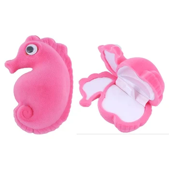 Lovely Seahorse Animal Shape Rings Box Earrings Box Carrying Animal Cartoon Gifts Box Korean Jewelry Case for Engagement
Lovely Seahorse Animal Shape Rings Box Earrings Box Carrying Animal Cartoon Gifts Box Korean Jewelry Case for Engagement