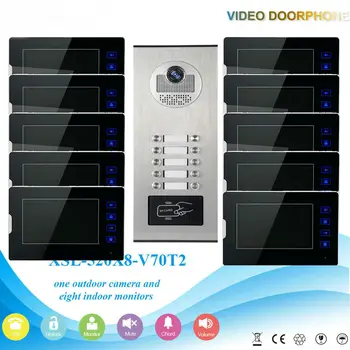 YobangSecurity 1 Camera 10 Monitor Video Intercom 7"Inch Video Door Phone Doorbell Chime RFID Access Control For Home Security
YobangSecurity 1 Camera 10 Monitor Video Intercom 7"Inch Video Door Phone Doorbell Chime RFID Access Control For Home Security