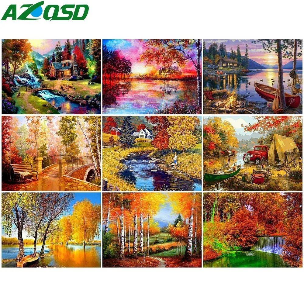 AZQSD Diamond Painting Forest Diamond Embroidery Full Square Drill Diamond Mosaic Scenery Gift 5D DIY Home Decoration
AZQSD Diamond Painting Forest Diamond Embroidery Full Square Drill Diamond Mosaic Scenery Gift 5D DIY Home Decoration