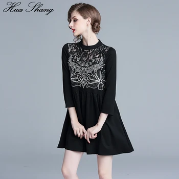 Long Blouse Women 2019 Spring Autumn Turtleneck Three Quarter Sleeve Lace Hollow Out Embroidery Elegant Blouse Black Tunic Tops
Long Blouse Women 2019 Spring Autumn Turtleneck Three Quarter Sleeve Lace Hollow Out Embroidery Elegant Blouse Black Tunic Tops