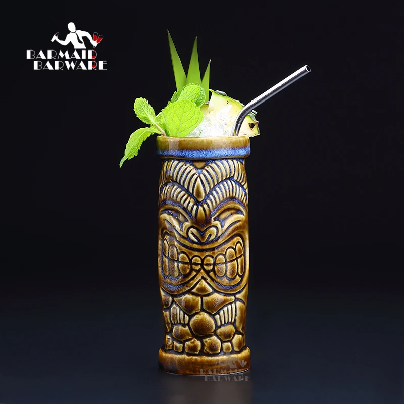 390ml Hawaii Tiki Mugs Cocktail Cup Beer Beverage Mug Wine Mug Ceramic Easter Islander Tiki Mug Bar Tools
390ml Hawaii Tiki Mugs Cocktail Cup Beer Beverage Mug Wine Mug Ceramic Easter Islander Tiki Mug Bar Tools