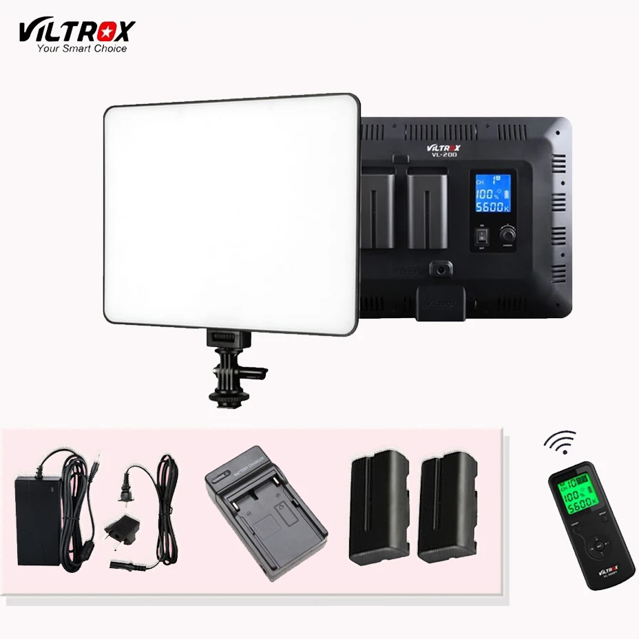 Viltrox VL-200 Pro Wireless Remote LED Video Studio Light Lamp Slim Bi-Color Dimmable + AC Adapter+Battery KIT for Camcorder
Viltrox VL-200 Pro Wireless Remote LED Video Studio Light Lamp Slim Bi-Color Dimmable + AC Adapter+Battery KIT for Camcorder