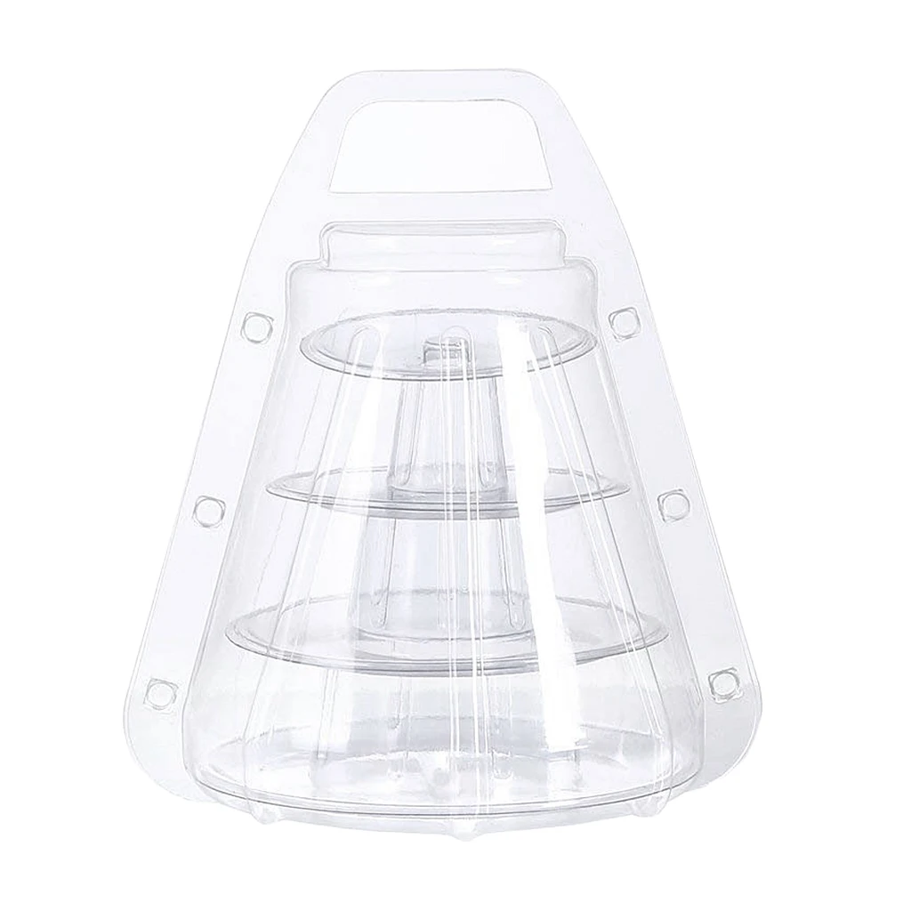 4 Tier Clear Macaron French Macaroons Tower Cake Cupacake Stand Box Weddings