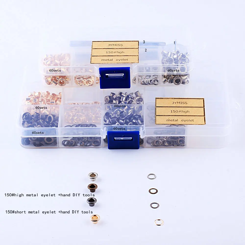 150# 4mm metal eyelet hand tools garment accessories Grommets Shoes Supplies High Quality Sewing Crafts Accessories
150# 4mm metal eyelet hand tools garment accessories Grommets Shoes Supplies High Quality Sewing Crafts Accessories