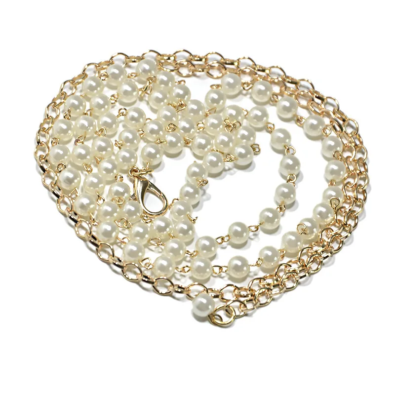 Elegant Women Pearl Belt Waist Belt Elastic Buckle Pearl Chain Belt Female Girls Dress Crystal Strap ZZ30
Elegant Women Pearl Belt Waist Belt Elastic Buckle Pearl Chain Belt Female Girls Dress Crystal Strap ZZ30
