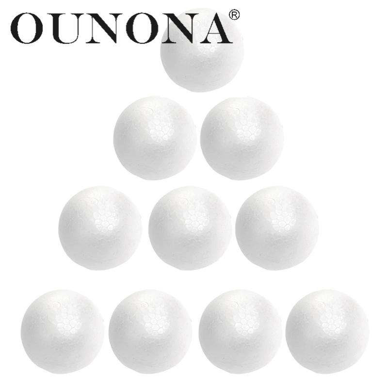 OUNONA 10pcs 4cm Christmas Decoration Modelling Craft Solid Polystyrene Foam Balls Round Spheres
OUNONA 10pcs 4cm Christmas Decoration Modelling Craft Solid Polystyrene Foam Balls Round Spheres