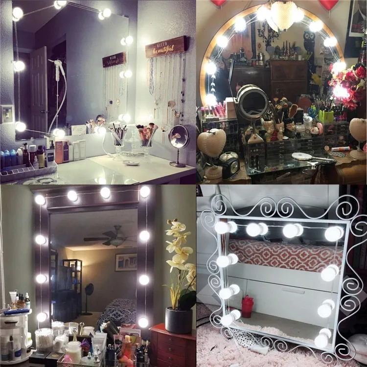 Vanity Mirror LED Lights Makeup LED Bulbs kit USB power charging adjustable color lights natrual white warm white brightness
Vanity Mirror LED Lights Makeup LED Bulbs kit USB power charging adjustable color lights natrual white warm white brightness