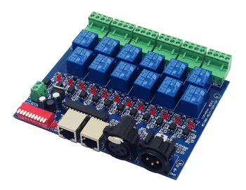 DC12CH Relay switch dmx512 Controller RJ45 XLR,DMX512 relay control output decoder,(max 10A) for led strip lamp fast shipping
DC12CH Relay switch dmx512 Controller RJ45 XLR,DMX512 relay control output decoder,(max 10A) for led strip lamp fast shipping