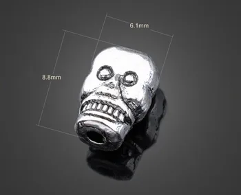 200pcs Antique Silver Skull Charms Pendants -DIY Jewelry Findings Necklace Bracelet Earrings Fashion Accessories 8.8mm X 6.1mm
200pcs Antique Silver Skull Charms Pendants -DIY Jewelry Findings Necklace Bracelet Earrings Fashion Accessories 8.8mm X 6.1mm