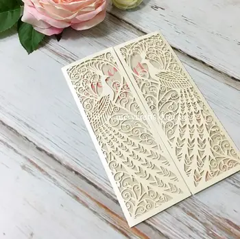 Wedding invitation card wholesale laser cut fancy peacock wedding invitation card
Wedding invitation card wholesale laser cut fancy peacock wedding invitation card