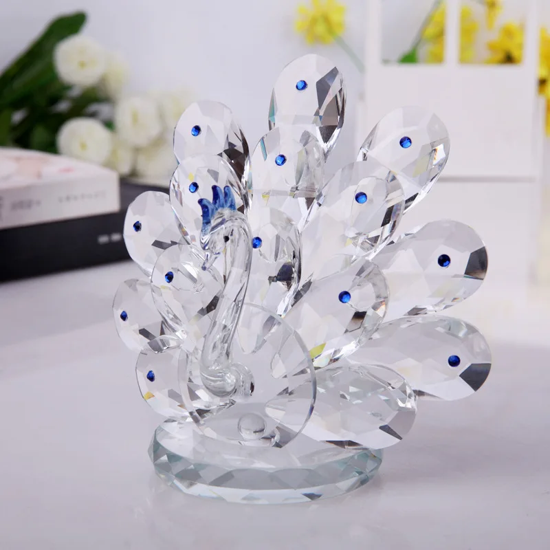 Crystal Glass Peacock Figurines Miniatures Ornament Birthday Mother's day Gift Home Decor 4 Colors Peacock Sculpture Paperweight
Crystal Glass Peacock Figurines Miniatures Ornament Birthday Mother's day Gift Home Decor 4 Colors Peacock Sculpture Paperweight